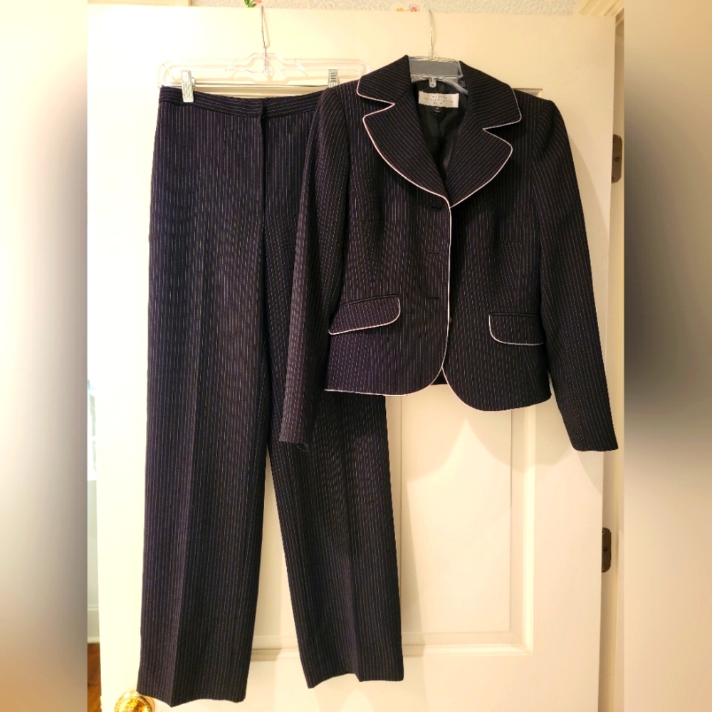 Tahari Pin Stripe Suit